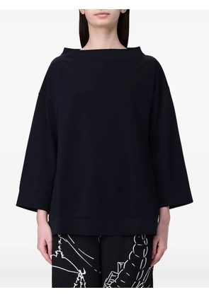 Liviana Conti boat-neck knitted top - Black