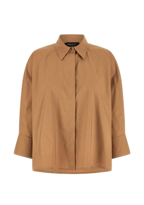 Fabiana Filippi tulle diamond-thread shirt - Brown