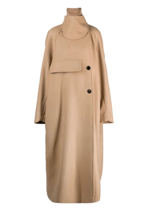 LITKOVSKA Shield off-centre coat - Neutrals