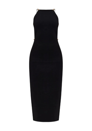 Cult Gaia pearl-embellished backless dress - Black