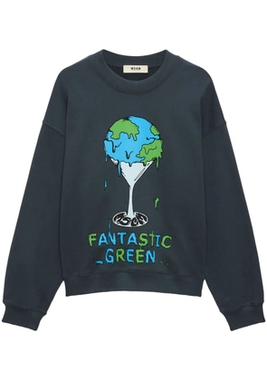 MSGM graphic-print sweatshirt - Grey