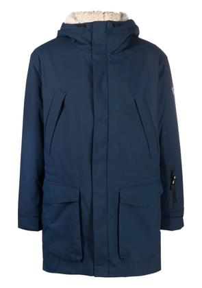 Rossignol logo-patch parka - Blue
