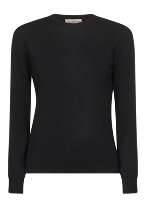 Blanca Vita ribbed crew-neck sweater - Black