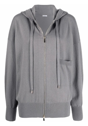 Malo zip-up cashmere-blend hoodie - Grey