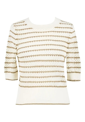 TWINSET striped knitwear - White