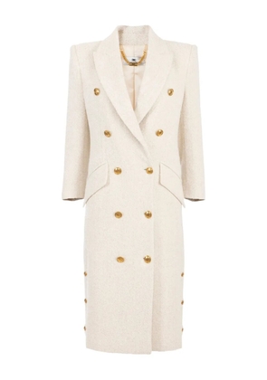 Elisabetta Franchi double-breasted coat - White