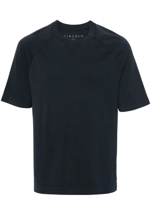 Circolo 1901 short raglan-sleeve cotton T-shirt - Blue