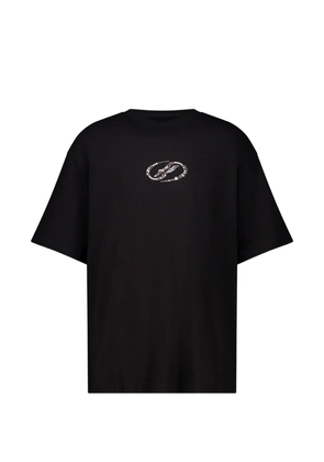 We11done rhinestone-embellished T-shirt - Black