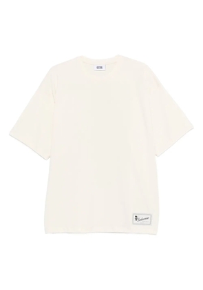 GCDS logo-patch t-shirt - Neutrals