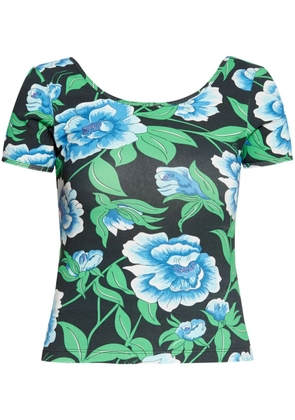 Kenzo floral-print T-shirt - Black