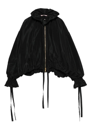 Vivetta ruffled zip-front jacket - Black
