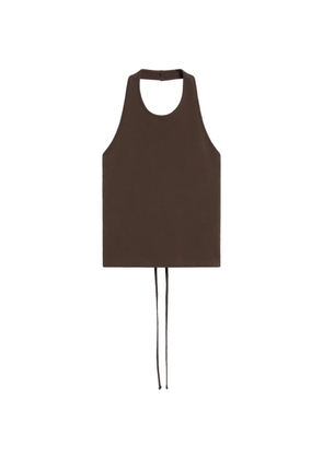 St. Agni jersey halterneck top - Brown