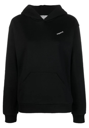 Coperni logo-print cotton hoodie - Black