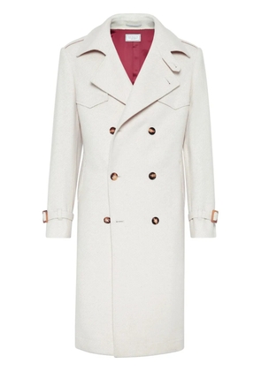 Brunello Cucinelli long double-breasted coat - Neutrals