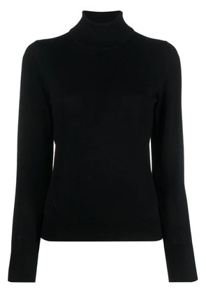 BOSS roll-neck virgin wool jumper - Black