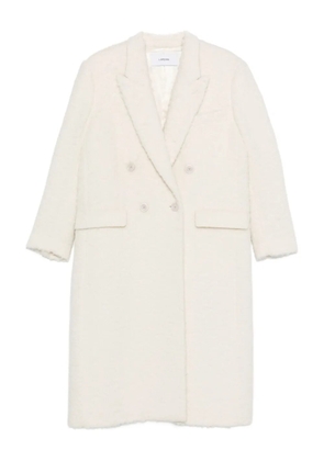 Lardini double-breasted coat - White