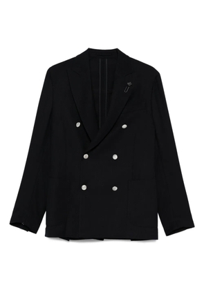 Lardini double-breasted buttoned jacket - Blue
