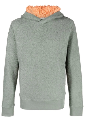 Craig Green ruched silk lining hoodie