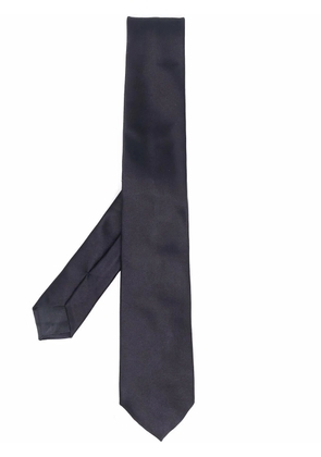 Giorgio Armani pointed-tip silk tie - Blue
