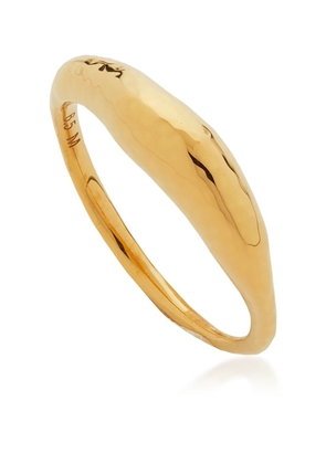 Monica Vinader Deia hammered-effect ring - Gold