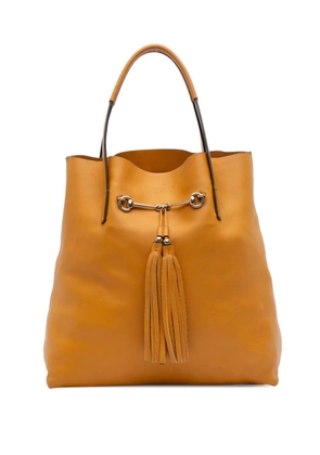 Gucci Pre-Owned 2000-2015 Small Leather Horsebit Park Avenue tote bag - Yellow