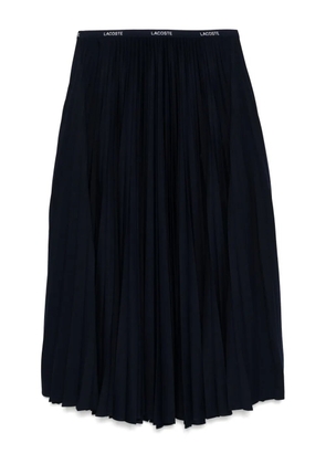 Lacoste long pleated elasticated waist skirt - Blue