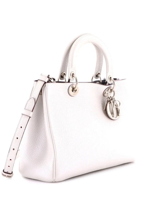 Christian Dior Pre-Owned Diorissimo Pebbled Leather Medium tote bag - White
