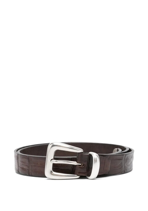 ERALDO leather belt - Brown