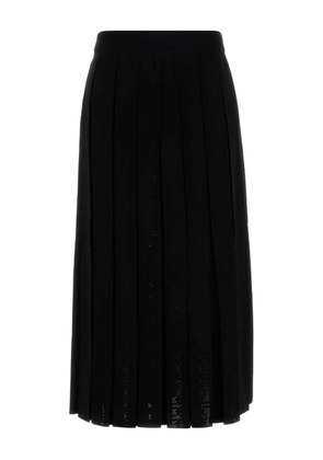 Tory Burch pleated midi skirt - Black