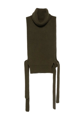 Uma Wang high-neck knitted top - Green