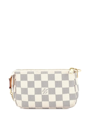 Louis Vuitton Pre-Owned Pochette Accessoires Damier Mini clutch bag - White