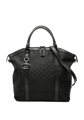 Gucci Pre-Owned 2000-2015 Large GG Canvas Charm Dome satchel - Black