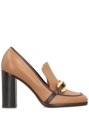 Alberta Ferretti block-heel pumps - Brown