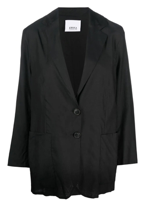 Erika Cavallini oversized single-breasted blazer - Black