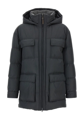 Brunello Cucinelli quilted padded pocket coat - Grey
