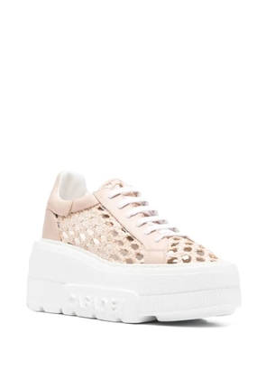 Casadei Nexus Versilia platform trainers - Neutrals