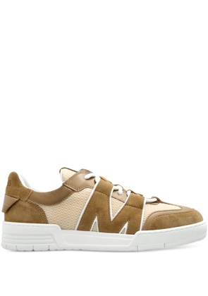 Moschino logo-debossed mesh sneakers - Neutrals