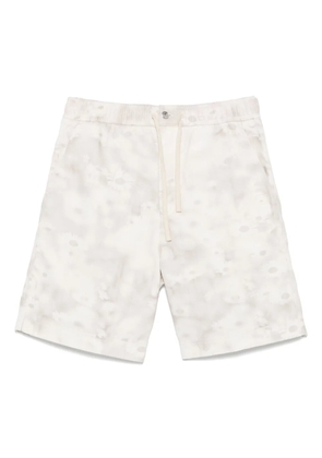 Maison Kitsuné printed denim shorts - White