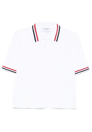 Thom Browne jersey polo shirt - White