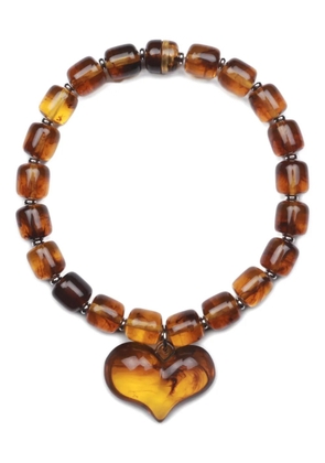 JULIETTA Amore heart necklace - Brown