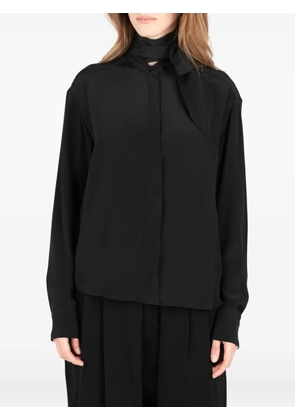 Société Anonyme tie-neck shirt - Black