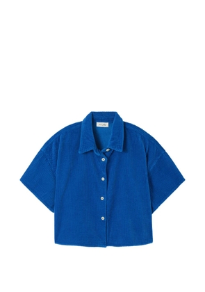 American Vintage corduroy short-sleeve shirt - Blue