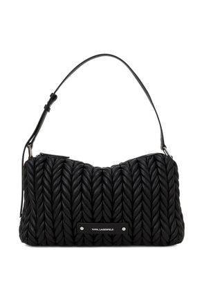 Karl Lagerfeld medium K/Weave shoulder bag - Black