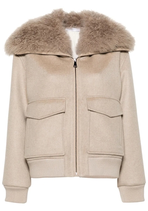 Liska cashmere bomber jacket - Neutrals