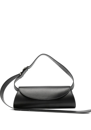 Jil Sander small Cannolo leather crossbody bag - Black