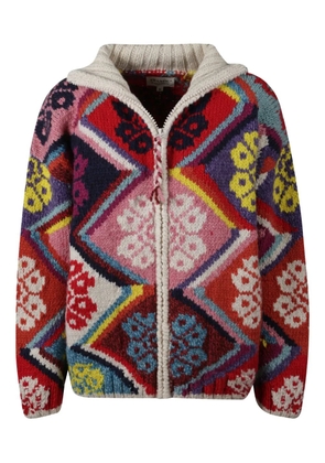 FRANTIC Blossom zip cardigan - Neutrals