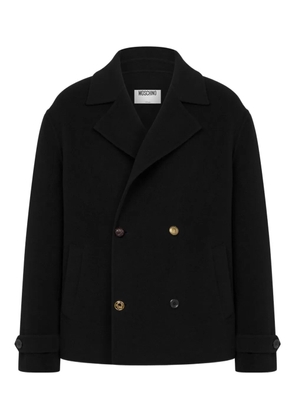 Moschino double-breasted coat - Black