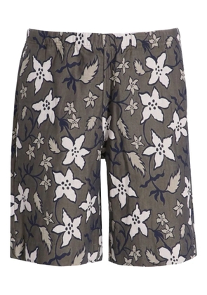 Paul Smith floral-print deck shorts - Grey