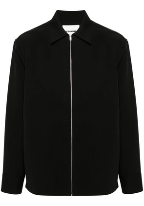 Jil Sander wool gabardine overshirt - Black