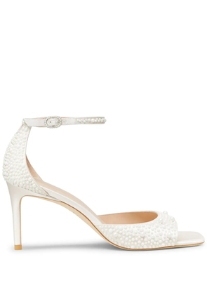 Stuart Weitzman 75mm Bliss Pearls sandals - White